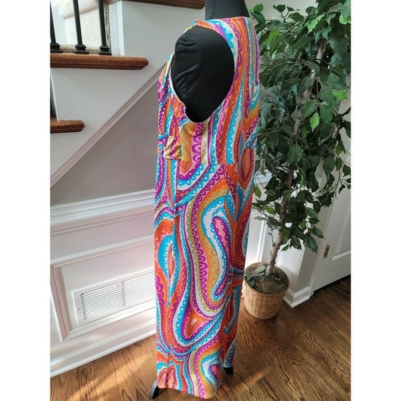 Heart Soul Women Multicolor Sweetheart Neck Sleeveless Casual Knee Length Dress - Picture 4 of 12